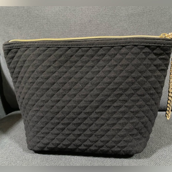 ⭐️Tarte Quilted Cosmetic Makeup Jewelry Bag Wristlet Clutch Purse Gold Chain - Picture 6 of 16